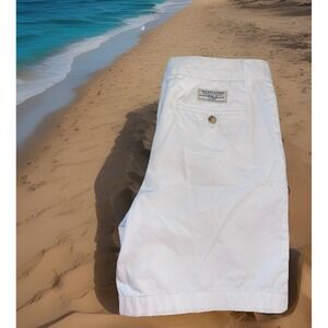 Polo Ralph Lauren Shorts Boys‎ Youth 20 White Preppy Beach Resort Boating Golf